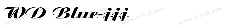 WD Blue字体转换
